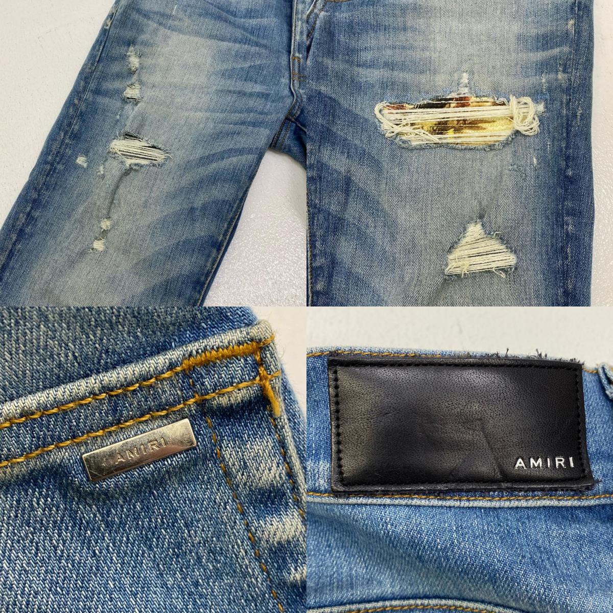 AMIRI | アミリ ンダナクラッシュリペア加工 デニムパンツ SR3SS22MDS001SAMDSI【加古川店】