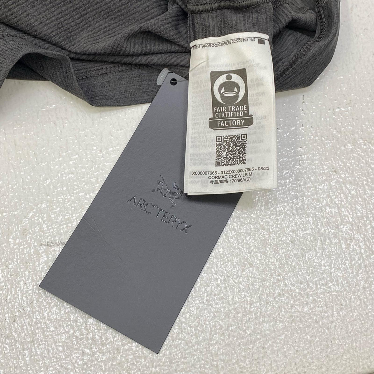 ARC'TERYX | アークテリクス Cormac Crew LS Tee 長袖Ｔシャツ X000007665 グレー サイズ：S【加古川店】