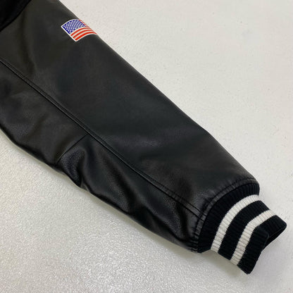 X-LARGE | エクストララージ OG LOGO VARSITY JACKET スタジャン 101244021005 ブラック サイズ：XL【加古川店】