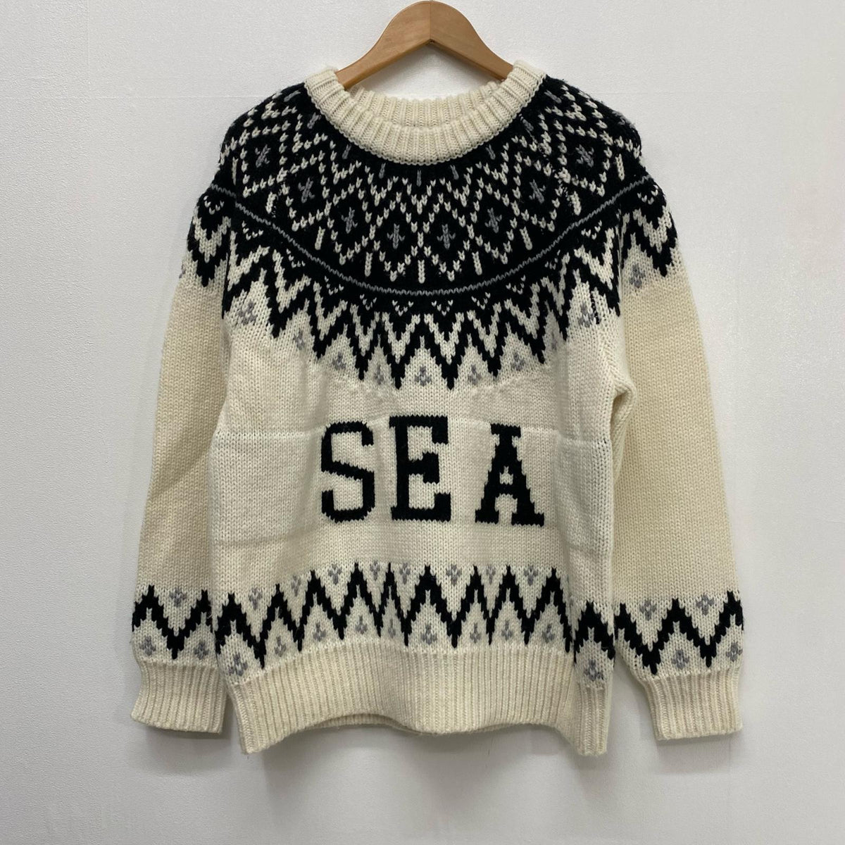 WIND AND SEA | ウィンダンシーウインダンシー NORDIC SWEATER ニット WDS-O-WKN-23-Q2-KN-03 ホワイト サイズ：L【加古川店】