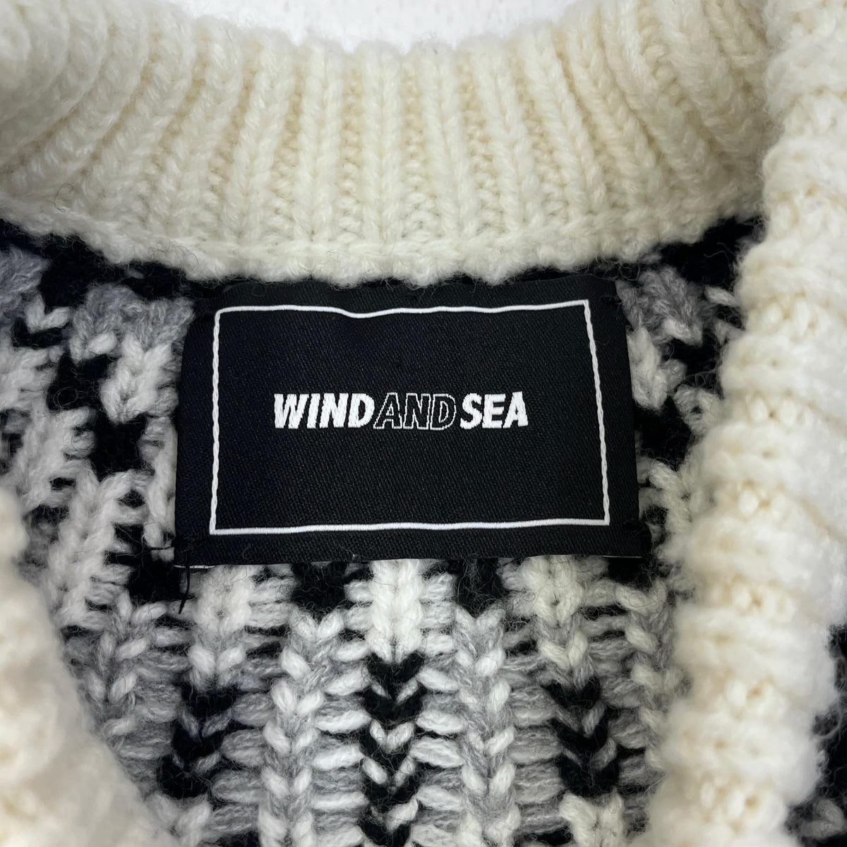 WIND AND SEA | ウィンダンシーウインダンシー NORDIC SWEATER ニット WDS-O-WKN-23-Q2-KN-03 ホワイト サイズ：L【加古川店】