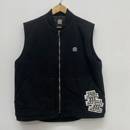 BlackEyePatch | ブラックアイパッチ Sticker Slapped Duck Vest ダウンベスト ブラック サイズ：L【加古川店】