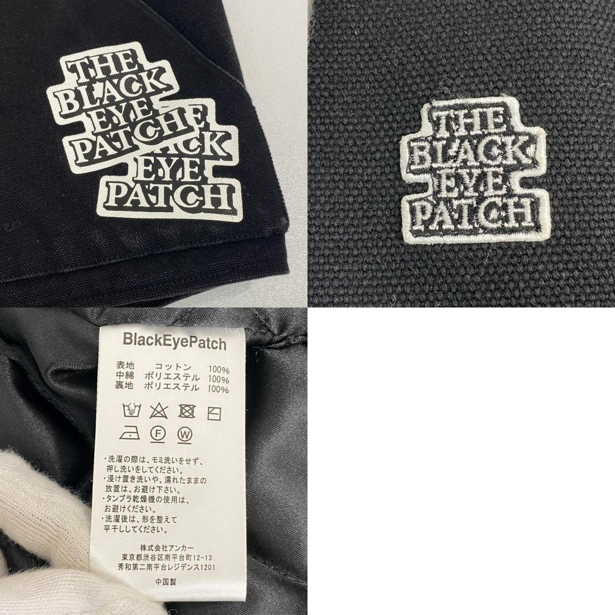 BlackEyePatch | ブラックアイパッチ Sticker Slapped Duck Vest ダウンベスト ブラック サイズ：L【加古川店】