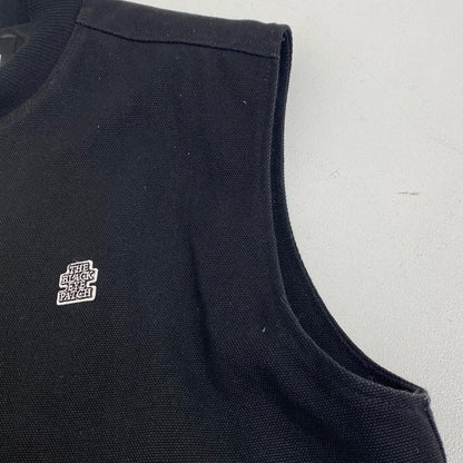 BlackEyePatch | ブラックアイパッチ Sticker Slapped Duck Vest ダウンベスト ブラック サイズ：L【加古川店】
