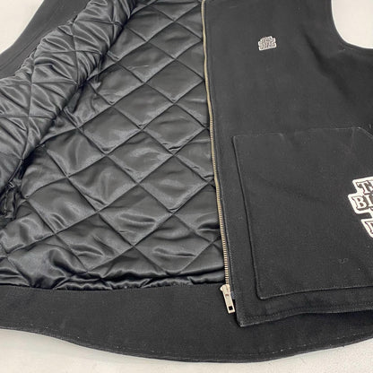 BlackEyePatch | ブラックアイパッチ Sticker Slapped Duck Vest ダウンベスト ブラック サイズ：L【加古川店】