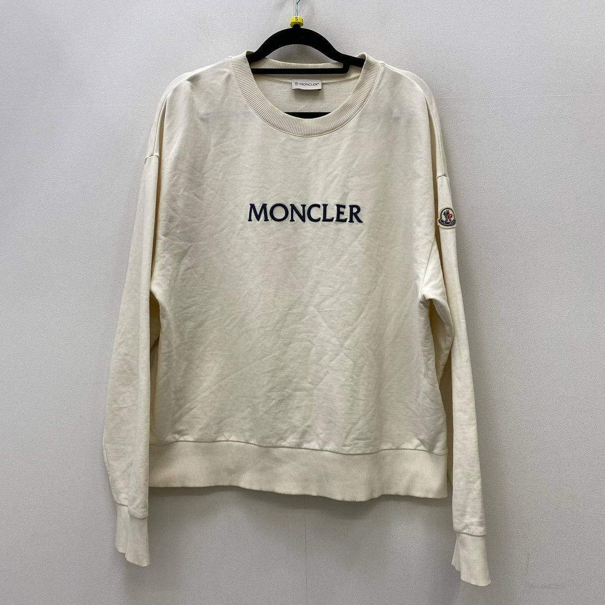 MONCLER | モンクレール FELPA GIROCOLLO スウェット K10938G00016 アイボリー サイズ：M【加古川店】