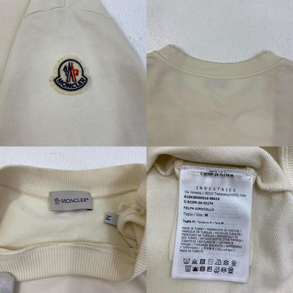 MONCLER | モンクレール FELPA GIROCOLLO スウェット K10938G00016 アイボリー サイズ：M【加古川店】