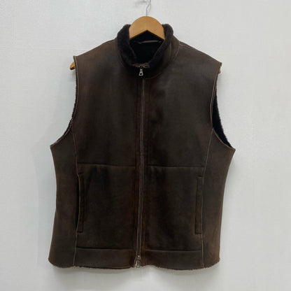 JIL SANDER | ジルサンダー STAND NECK MOUTON VEST ベスト ブラウン サイズ：50【加古川店】
