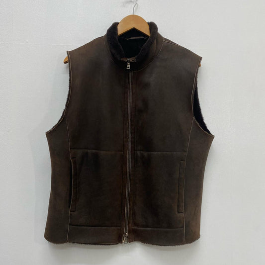 JIL SANDER | ジルサンダー STAND NECK MOUTON VEST ベスト ブラウン サイズ：50【加古川店】