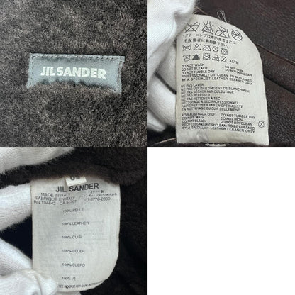 JIL SANDER | ジルサンダー STAND NECK MOUTON VEST ベスト ブラウン サイズ：50【加古川店】