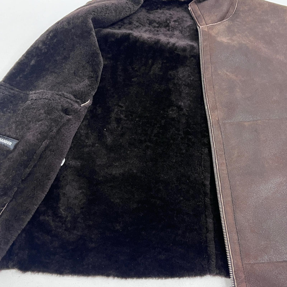 JIL SANDER | ジルサンダー STAND NECK MOUTON VEST ベスト ブラウン サイズ：50【加古川店】