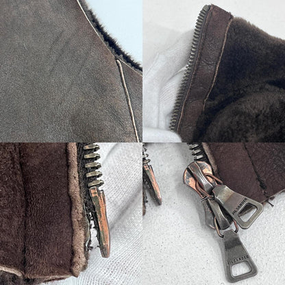 JIL SANDER | ジルサンダー STAND NECK MOUTON VEST ベスト ブラウン サイズ：50【加古川店】