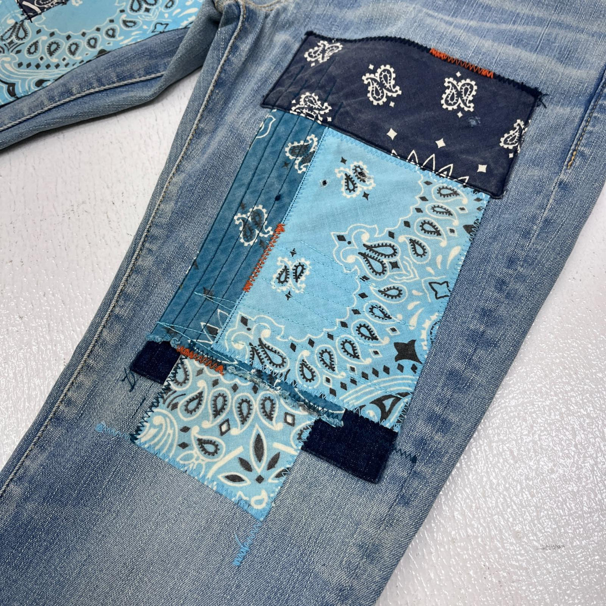 SURT | サート BANDANA PATCHWORK DENIM デニムパンツ 785-4211229 インディゴ サイズ：M【加古川店】
