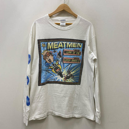the meatmen:War of the Superbikes II 長袖Ｔシャツ ホワイト サイズ：L【加古川店】
