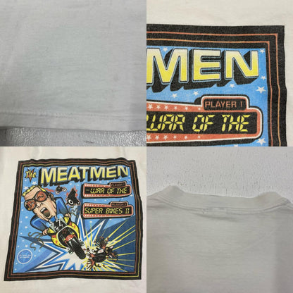 the meatmen:War of the Superbikes II 長袖Ｔシャツ ホワイト サイズ：L【加古川店】