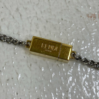 FENDI | フェンディ FFロゴ ｽｸｴｱチャーム ネックレス シルバー【加古川店】