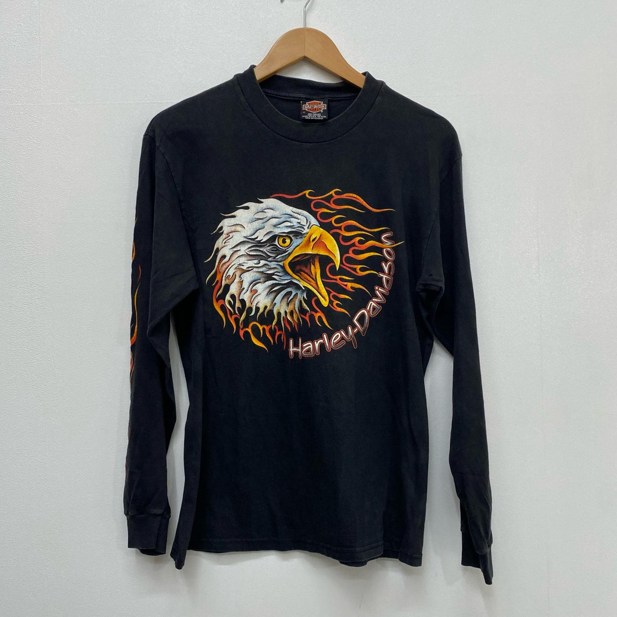 HARLEY-DAVIDSON | ハーレーダビットソン FLAME/EAGLE 長袖Ｔシャツ ブラック サイズ：M【加古川店】