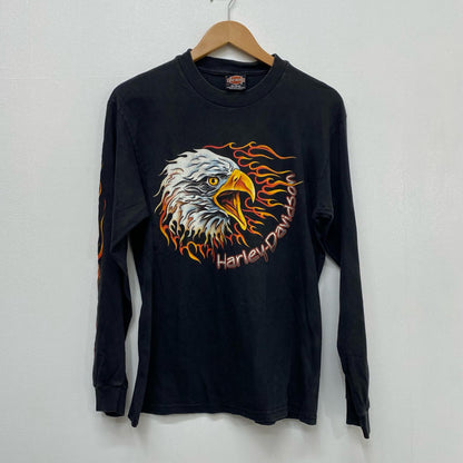 HARLEY-DAVIDSON | ハーレーダビットソン FLAME/EAGLE 長袖Ｔシャツ ブラック サイズ：M【加古川店】