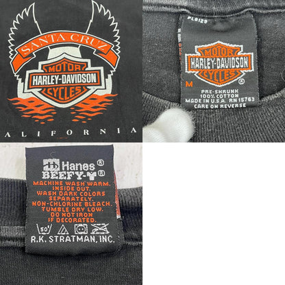 HARLEY-DAVIDSON | ハーレーダビットソン FLAME/EAGLE 長袖Ｔシャツ ブラック サイズ：M【加古川店】