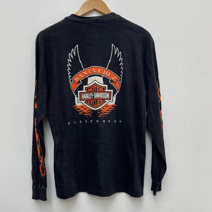 HARLEY-DAVIDSON | ハーレーダビットソン FLAME/EAGLE 長袖Ｔシャツ ブラック サイズ：M【加古川店】