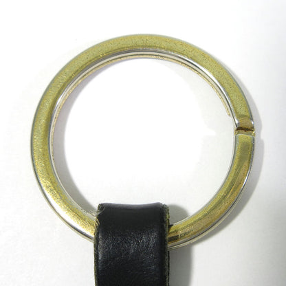 BVLGARI | ブルガリ BVLGARI・BVLGARI ブルガリ・ブルガリ メタル レザー キーリング ブラック×ゴールド系【三重本店】