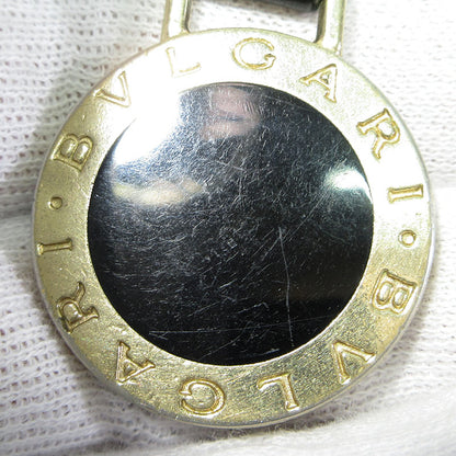 BVLGARI | ブルガリ BVLGARI・BVLGARI ブルガリ・ブルガリ メタル レザー キーリング ブラック×ゴールド系【三重本店】