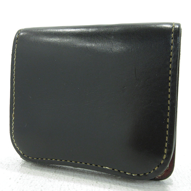 WILDSWANS | ワイルドスワンズ ウォレット 二つ折り財布 ブラック×ブラウン【三重本店】