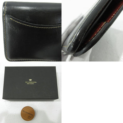 WILDSWANS | ワイルドスワンズ ウォレット 二つ折り財布 ブラック×ブラウン【三重本店】
