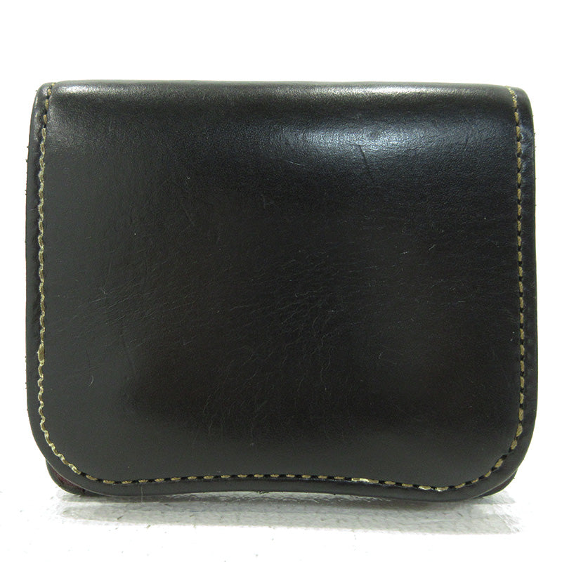 WILDSWANS | ワイルドスワンズ ウォレット 二つ折り財布 ブラック×ブラウン【三重本店】