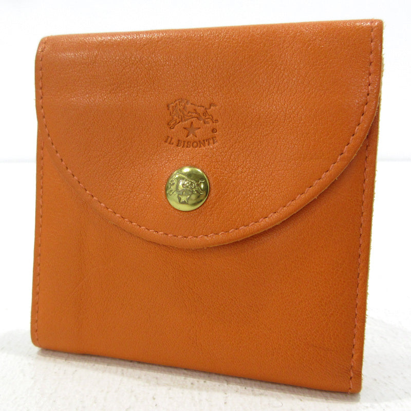 IL BISONTE | イルビゾンテ 二つ折りフラップ財布 三つ折り財布 ブラウン系【三重本店】