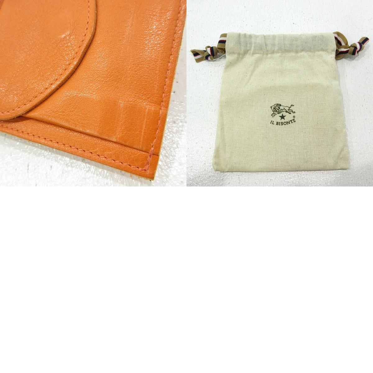 IL BISONTE | イルビゾンテ 二つ折りフラップ財布 三つ折り財布 ブラウン系【三重本店】