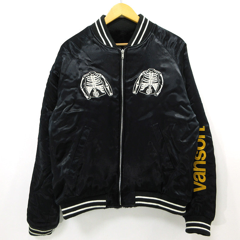 VANSON | バンソン リバーシブルスカジャン スーベニアジャケット GY70 22-011-300-9000-3-0 ブラック サイズ：M【三重本店】