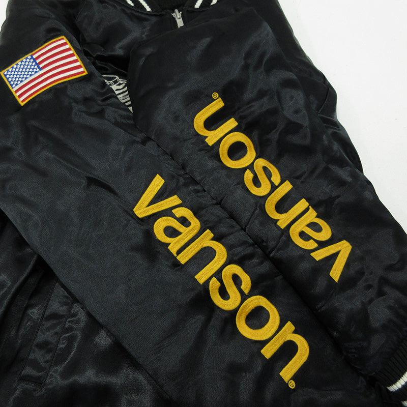 VANSON | バンソン リバーシブルスカジャン スーベニアジャケット GY70 22-011-300-9000-3-0 ブラック サイズ：M【三重本店】