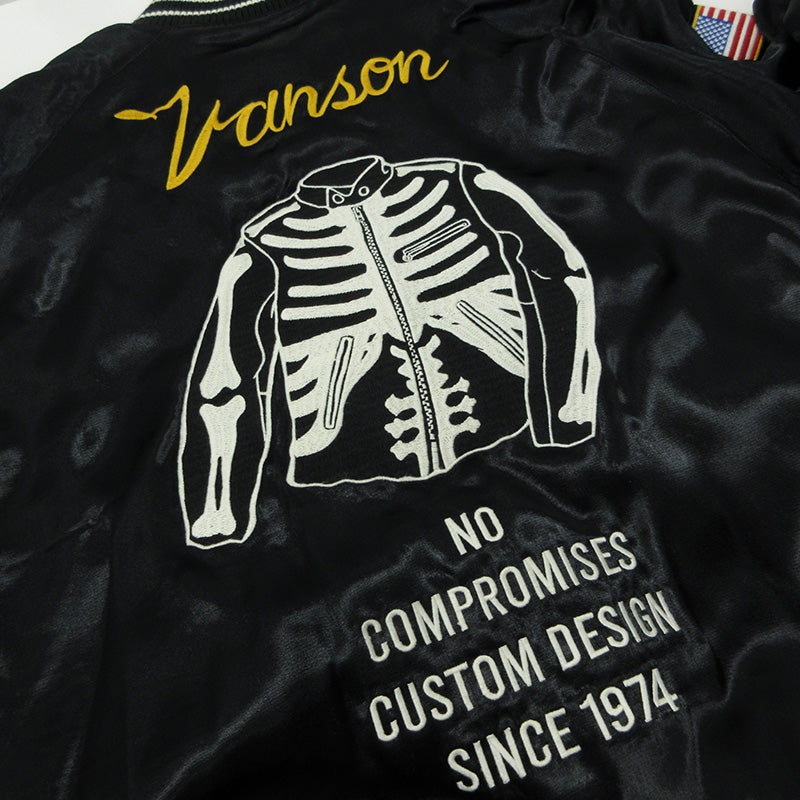 VANSON | バンソン リバーシブルスカジャン スーベニアジャケット GY70 22-011-300-9000-3-0 ブラック サイズ：M【三重本店】
