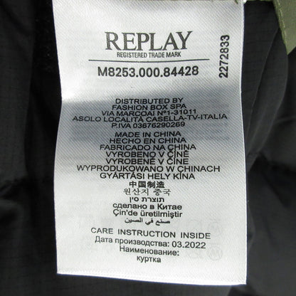 REPLAY | リプレイ サルアトーレマッドナイロンフーディーパアーブルゾン 中綿ジャケット M8253.000.84428 カーキグリーン サイズ：M【三重本店】
