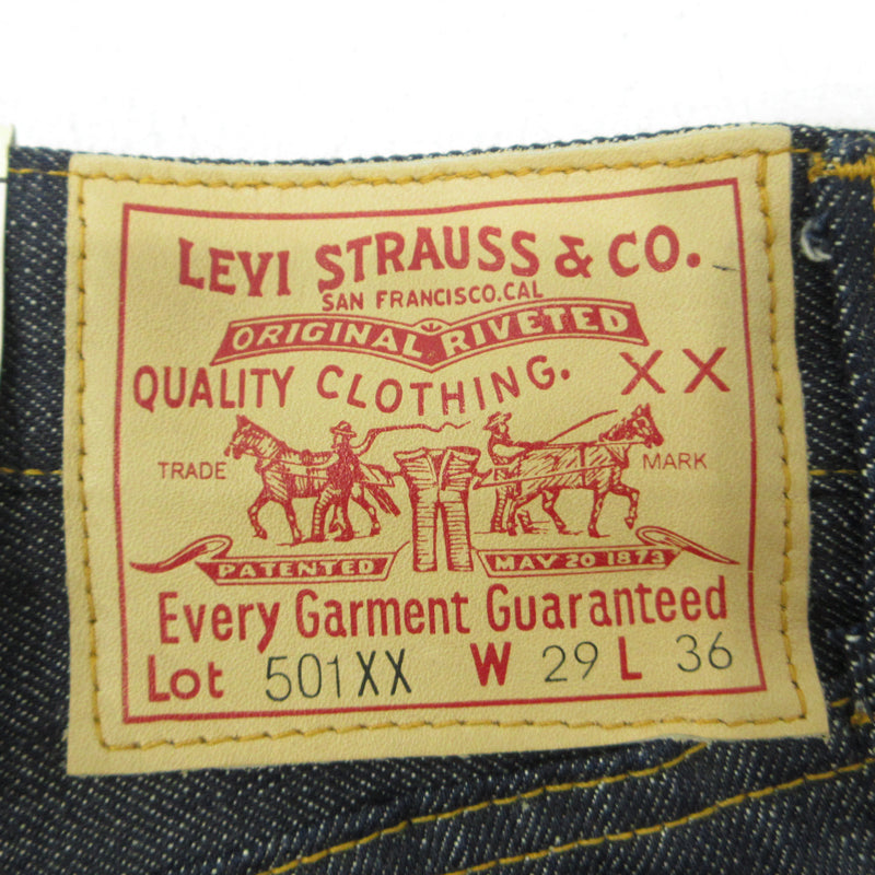 Levi's VintageClothing | リーバイスヴィンテージクロージング LVC デニムパンツ ボタンフライ Lot. 501XX 1947Model ボタン裏：555 デニムパンツ 47501-0117 ネイビーブルー サイズ：29【三重本店】