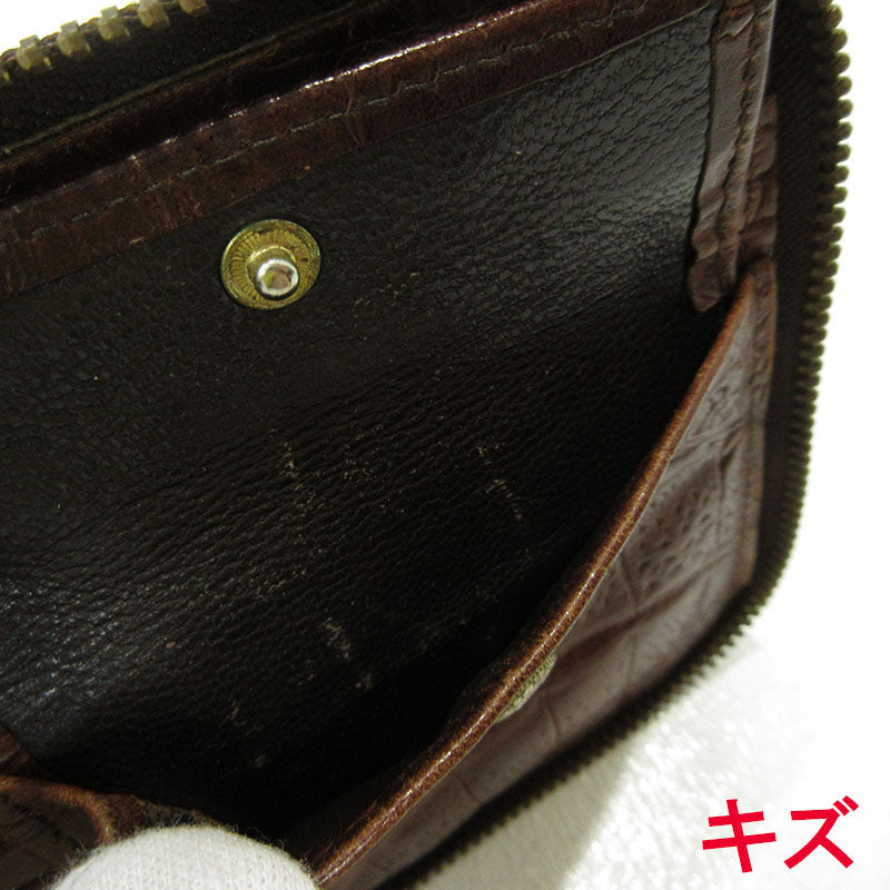 MULBERRY | マルベリー ラウンドファスナー財布 二つ折り財布 ブラウン ブラウン【三重本店】