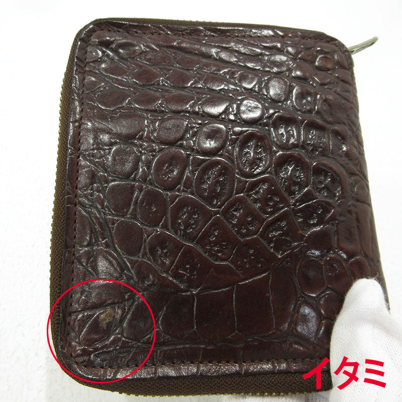 MULBERRY | マルベリー ラウンドファスナー財布 二つ折り財布 ブラウン ブラウン【三重本店】