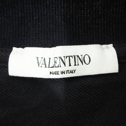 Valentino | ヴァレンチノ ビーズ刺繍 ポロシャツ RV3MH00GMSK ブラック ネイビー サイズ：L【三重本店】