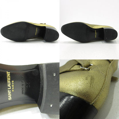 SAINT LAURENT | サンローラン ブーツ 316237 ゴールド 21cm【三重本店】