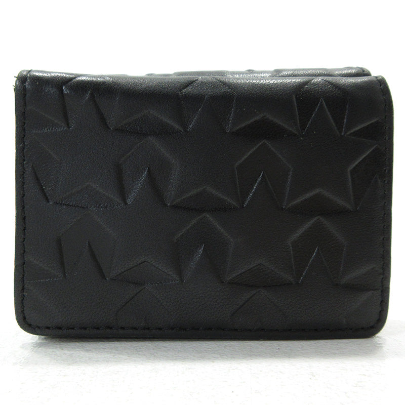 Hashibami | ハシバミ STAR MINI PASSCASE ミニウォレット 三つ折り財布 ブラック【三重本店】