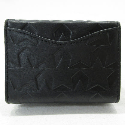 Hashibami | ハシバミ STAR MINI PASSCASE ミニウォレット 三つ折り財布 ブラック【三重本店】