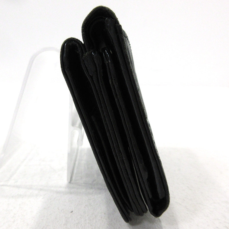 Hashibami | ハシバミ STAR MINI PASSCASE ミニウォレット 三つ折り財布 ブラック【三重本店】