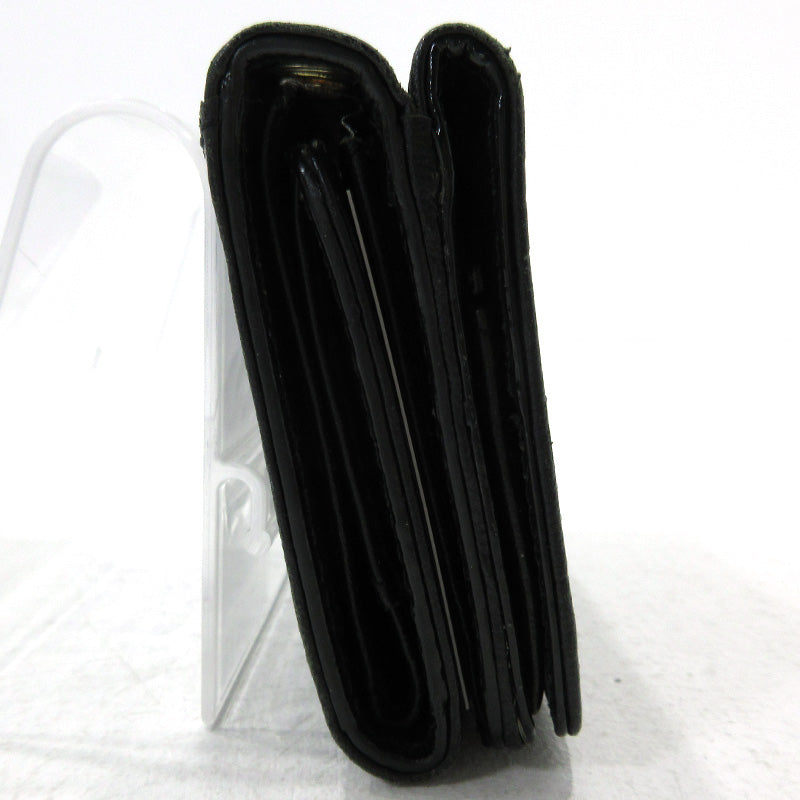 Hashibami | ハシバミ STAR MINI PASSCASE ミニウォレット 三つ折り財布 ブラック【三重本店】