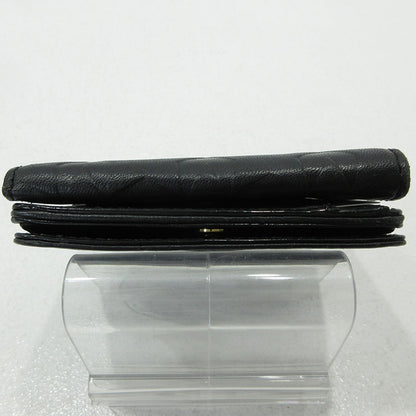 Hashibami | ハシバミ STAR MINI PASSCASE ミニウォレット 三つ折り財布 ブラック【三重本店】