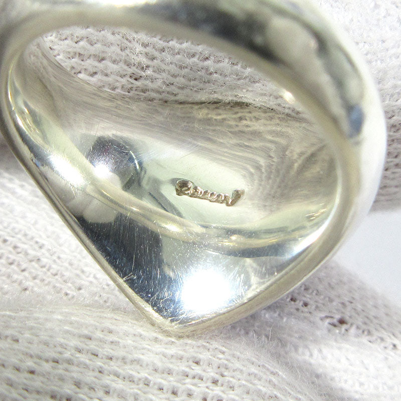 LAMP PEARL RING ランプパールリング リング・指輪 A-94 ブラック×シルバー【三重本店】