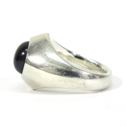 LAMP PEARL RING ランプパールリング リング・指輪 A-94 ブラック×シルバー【三重本店】