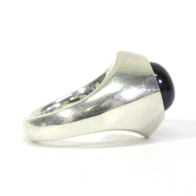LAMP PEARL RING ランプパールリング リング・指輪 A-94 ブラック×シルバー【三重本店】