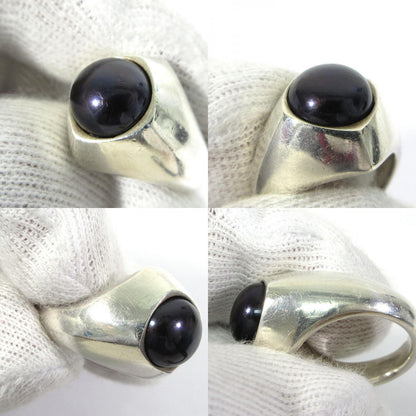LAMP PEARL RING ランプパールリング リング・指輪 A-94 ブラック×シルバー【三重本店】