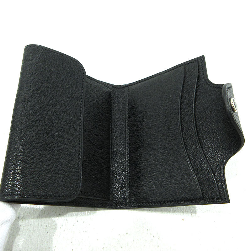 HERMES | エルメス イリアード コンパクト 二つ折り財布 コインケース ブラック【三重本店】
